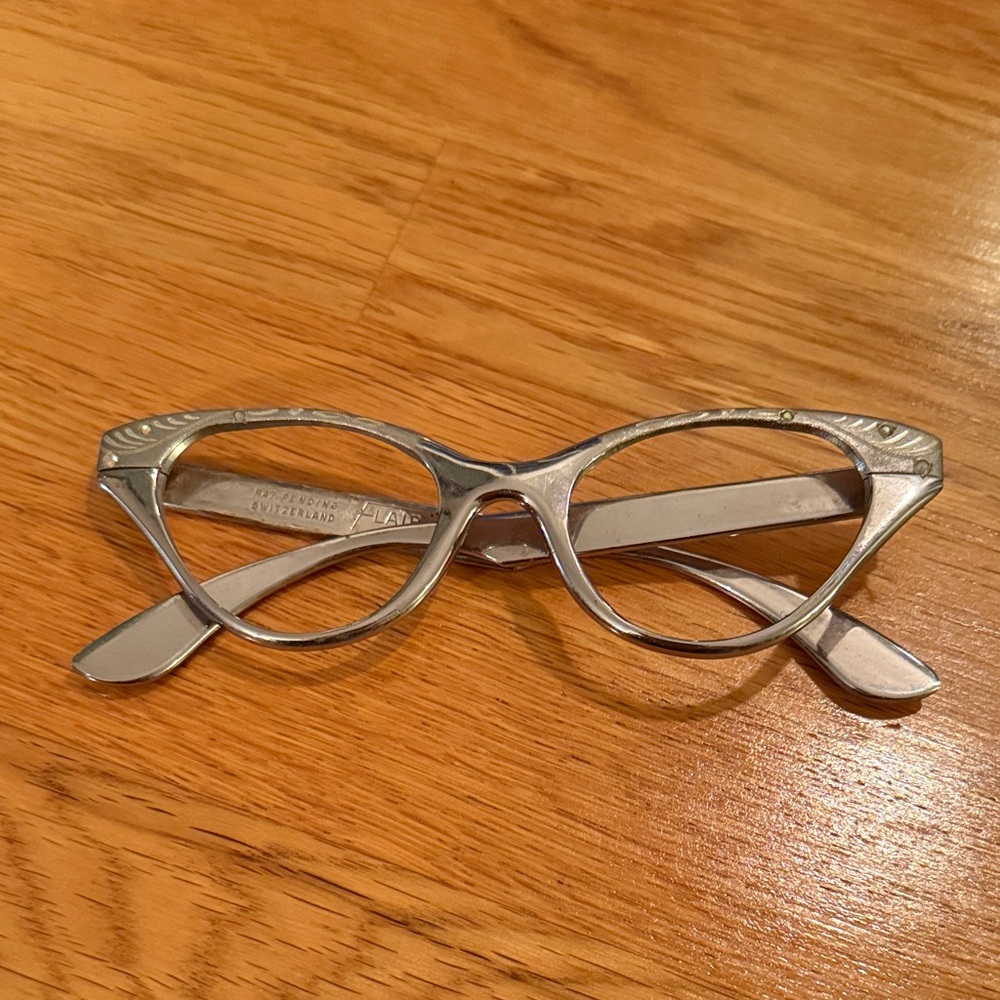 Silver Cat-Eye Glasses
